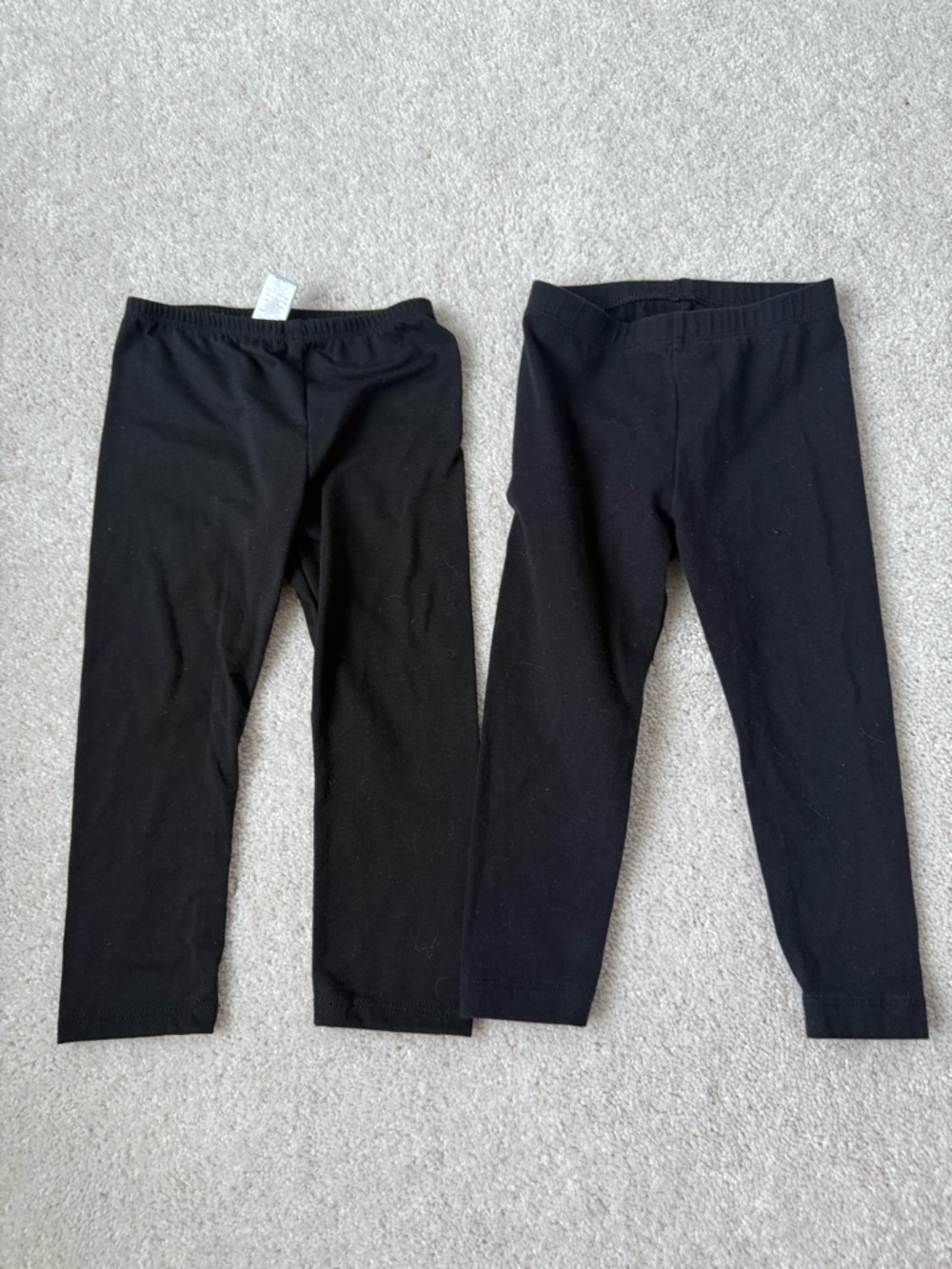 Brand New Black Girls'  Leggings - Set of 2